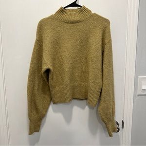 Monkl muted yellow green sweater size XS